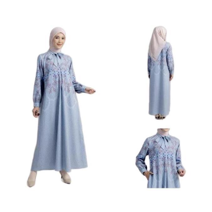 Gamis Tali Rabat Elzatta Hijab Dress Muslim Couple Family Sarimbit
