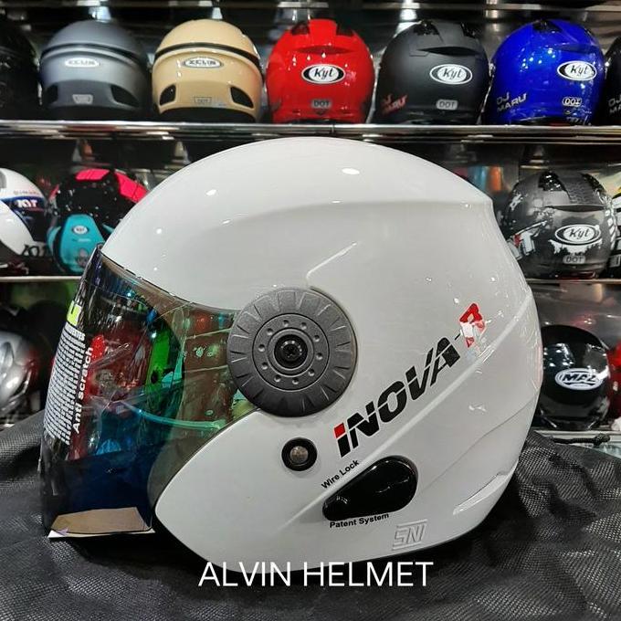 Helm Dewasa BMC Inova R Solid White/ Helm BMC Inova R Polos Putih