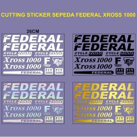 Cutting Sticker Sepeda Federal XRoss 1000 1set Stiker Bike MTB X Ross