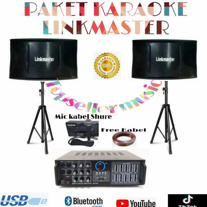 Promo Paket Sound System Karaoke Speaker Linkmaster Amplifier Karaoke Rumah Cod