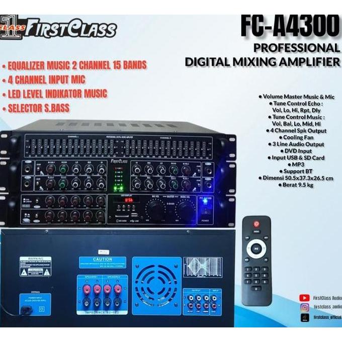 Power amplifier karaoke Firstclass fc-a4000/FC a4300