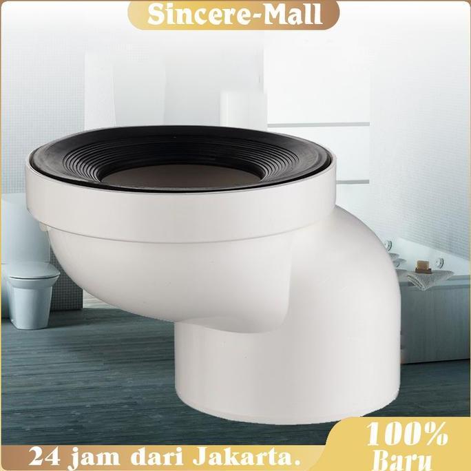 POIRENS Flange Toilet Offset Full Flush Tidak Perlu Menggali Lubang Gasket Toilet Duduk