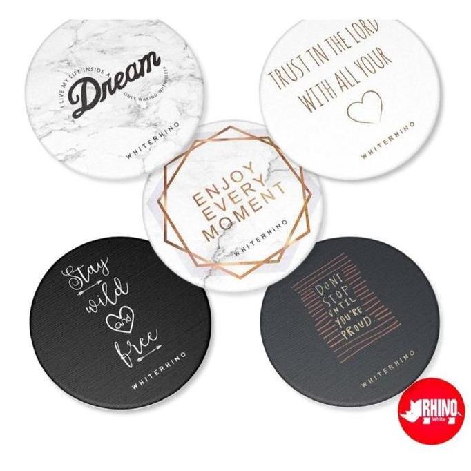 MIMUNASA TATAKAN GELAS DIATOMITE / DIATOMITE MUD COASTER / DRINK COASTER / TATAKAN GELAS /DIATOMITE 