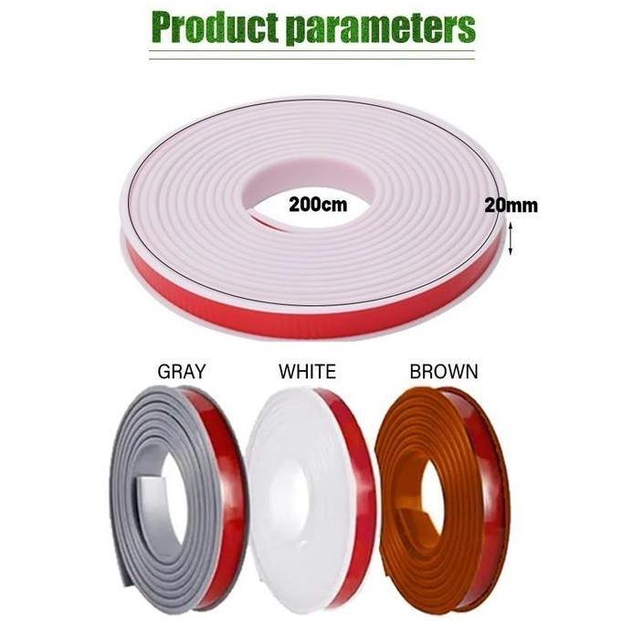 FERAYPO 2 Meter Edging PVC Pinggiran HPL Warna Solid Lebar 2.2cm Tebal 1.5cm Edging HPL Pelapis Ping