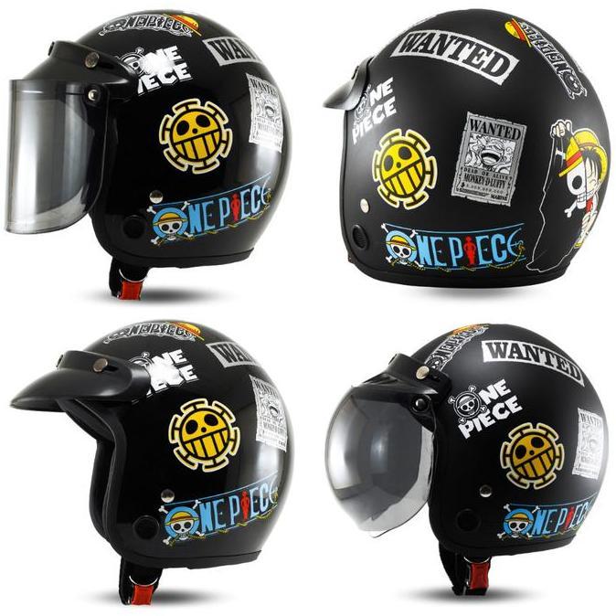 Helm Bogo Retro Classic Kaca Datar Pria Cowok