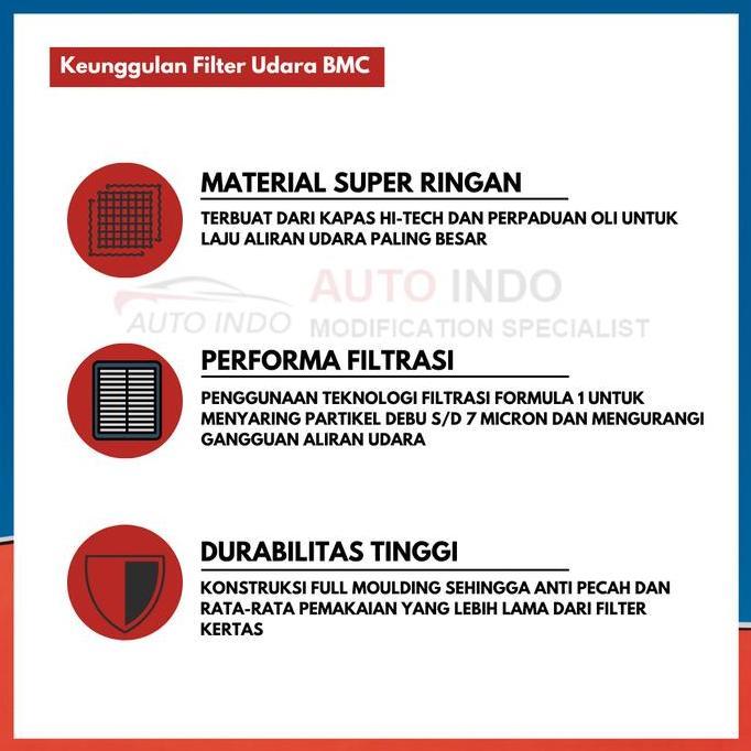 Filter Udara Mobil Bmc Fb913/20 Untuk Nissan Terra | Asli Bmc