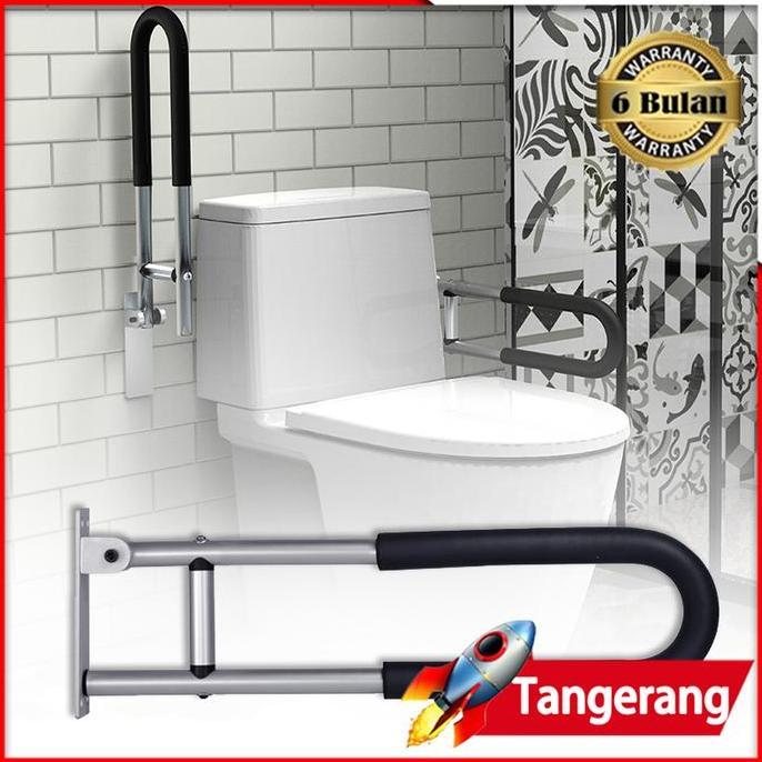 XLOGIPO Grab Bar Disability Stainless Steel Grab Bar Toilet Disability Pegangan Toilet Lansia Safety