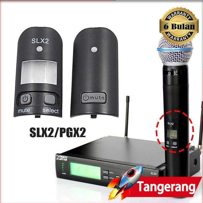 XLOGIPO Cover Tombol Mic On Off Switch Button Microphone Shure SLX2 PGX2