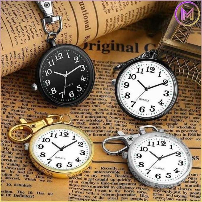 FERAYPO Jam Saku Perawat Medis / Jam Saku Perawat Medis Mini/Jam Saku Perawat Medis Mini Stainless G