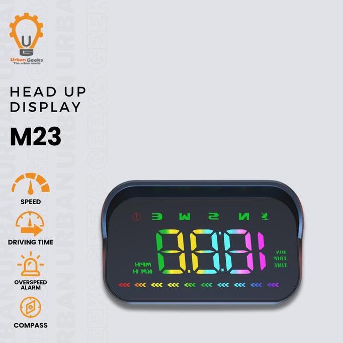 Head Up Display M23 Non OBD2 Real Time Driving Data Reflection Speed