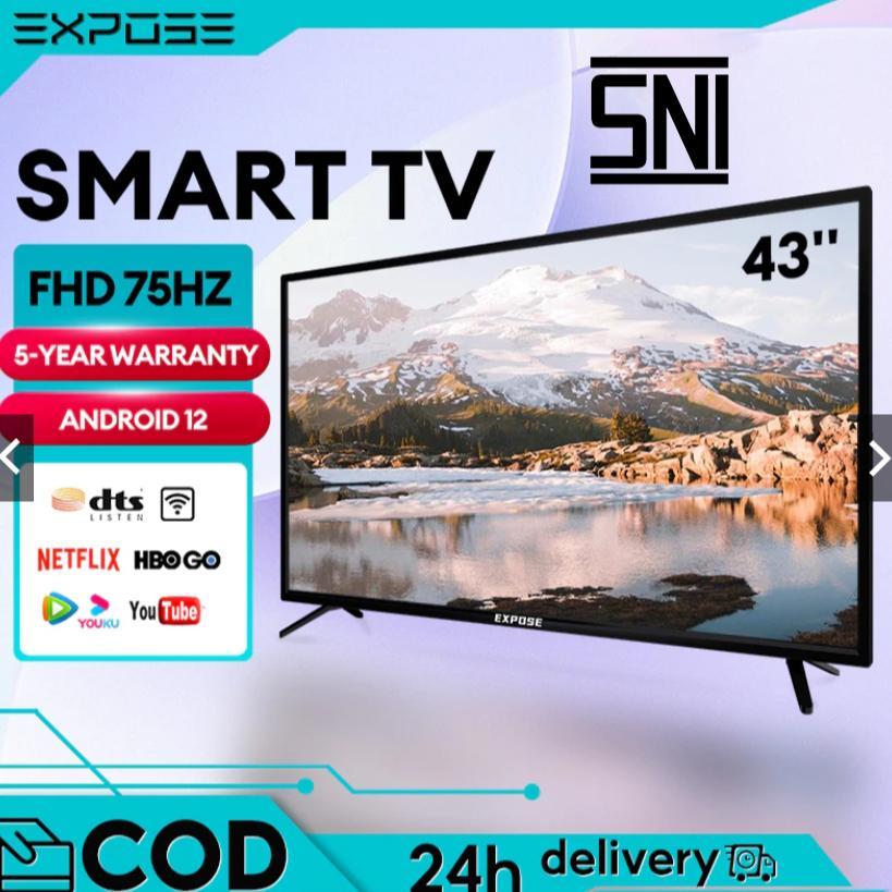 HANNABIMART SMART TV 43 INCH TV ANDROID 50 INCH DIGITAL TV LED 4K UHD ANDROID OS NETFLIX/YOUTUBE/GOO
