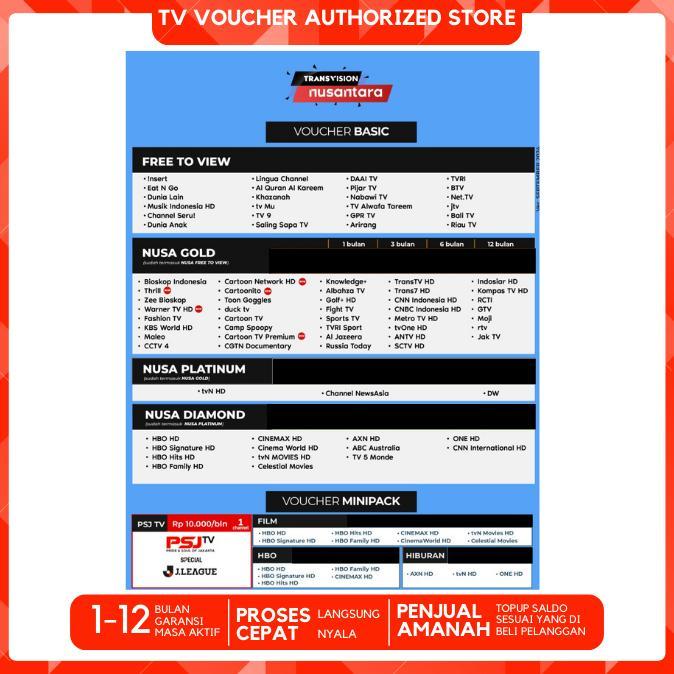 VELMORA PAKET NUSA MINIPACK TANAKA NUSANTARA HD TRANSVISION SAMSUNG HD JOWO GOLD HIBURAN ANAK PLATIN