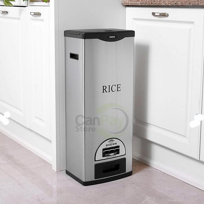 Krischef Tempat Beras 30 Kg / Dispenser Beras HC