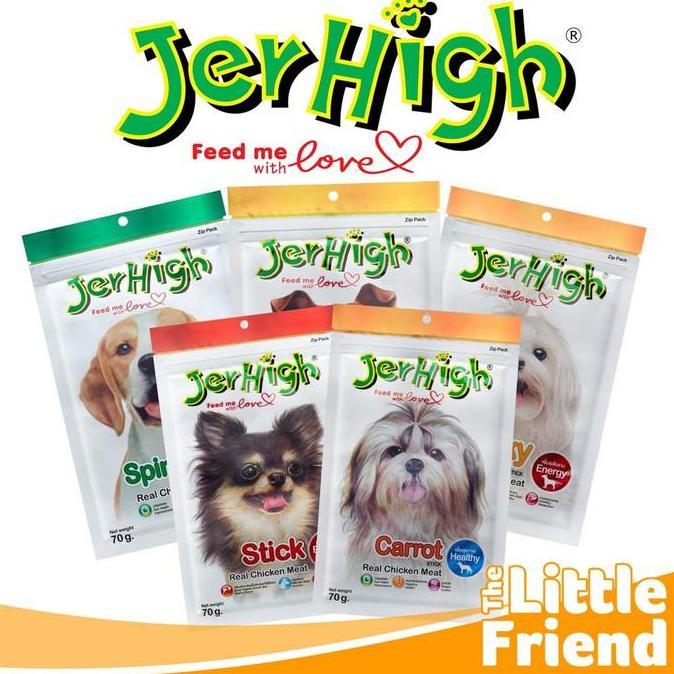 Dogndog- Jerhigh 70 Gram Cemilan / Snack Anjing Chicken Meat Harga Grosir Termurah Varian Rasa Grosi