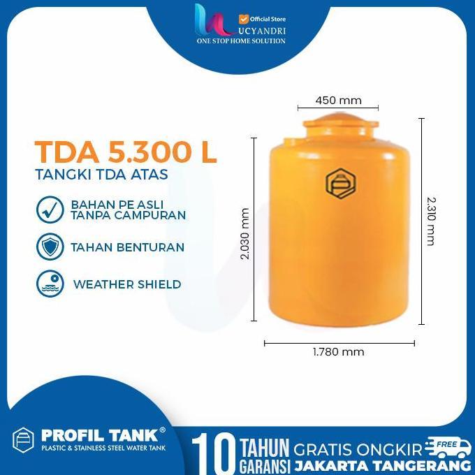 TERLARIS 4 UNIT TOREN AIR PROFIL TANK TDA 5300 L