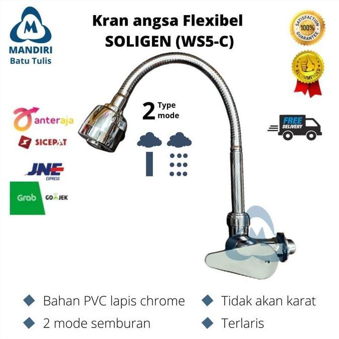 Kran leher angsa flexible cuci piring / Kran Angsa Flexible Soligen