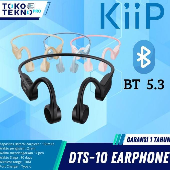 YEVISANTE - KIIP DTS10 / DTS-10 WIRELESS BLUETOOTH HEADPHONE EARPHONE EARSET BONE CONDUCTION