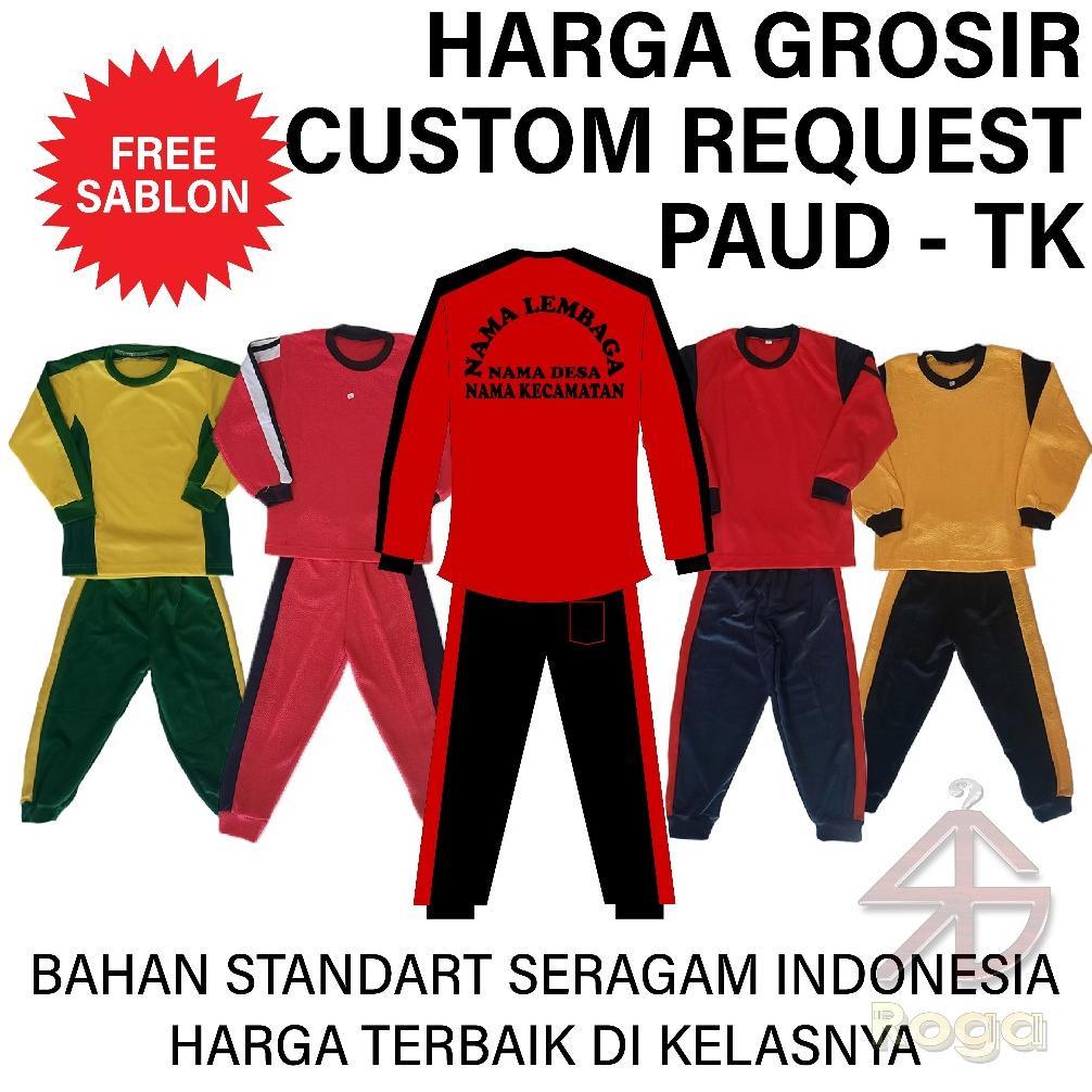Termurah / Hot Sale Setelan Baju Seragam Olahraga Sekolah Paud - Tk Grosir Seragam Baju Olahraga Tk 