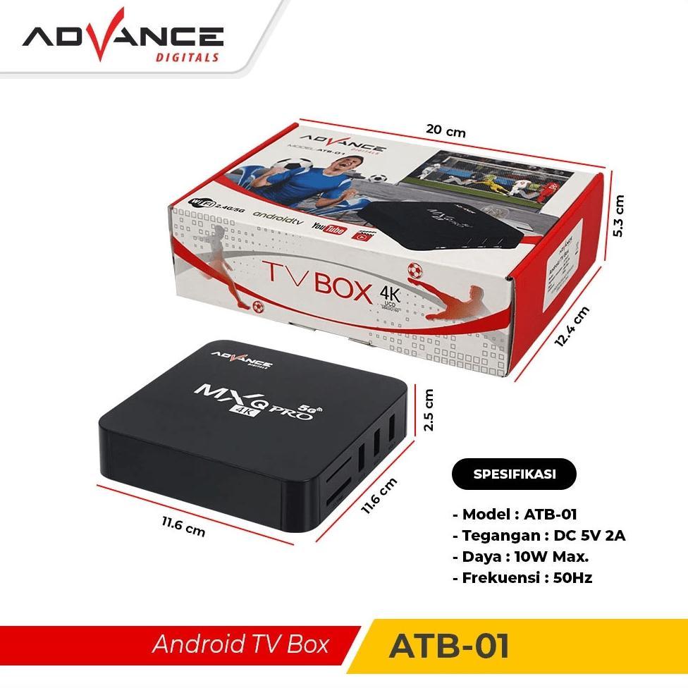 HOT DEALS TV BOX Android ADVANCE ATB-01 Mxq Pro 4K Support Wifi 2+16GB