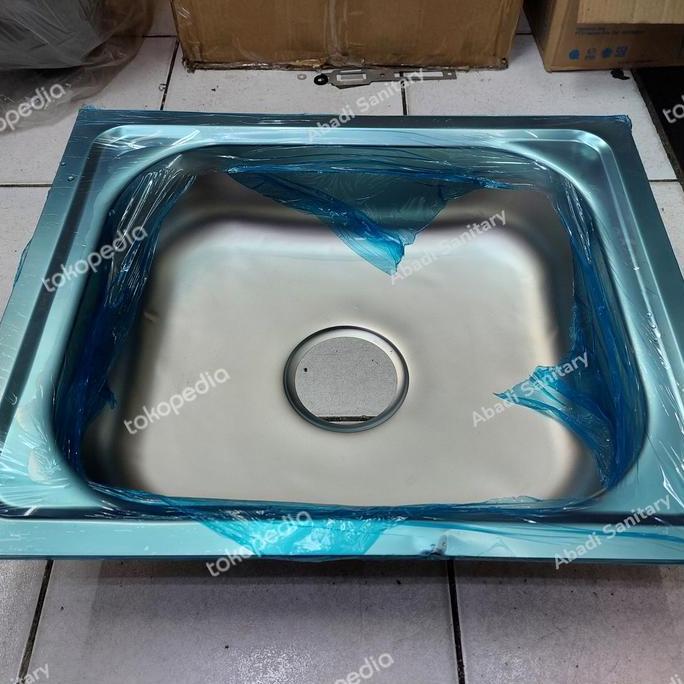 kitchen sink stainless 50cm x 40cm bak cuci piring/sink kitchen set
