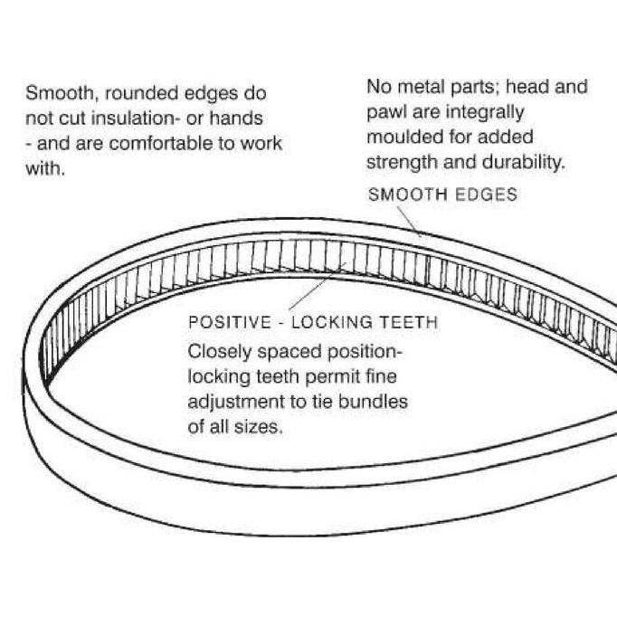 KABEL TIES / CABLE TIES 30 cm 1 Pak = 100 pcs