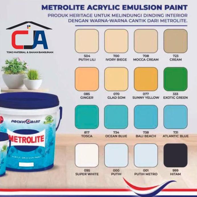 Cat Tembok & Plafon METROLITE Putih 25 KG