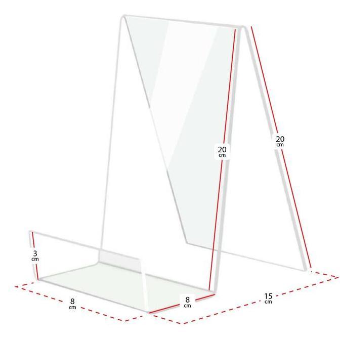 Akrilik display buku//display tablet//display hp uk custom
