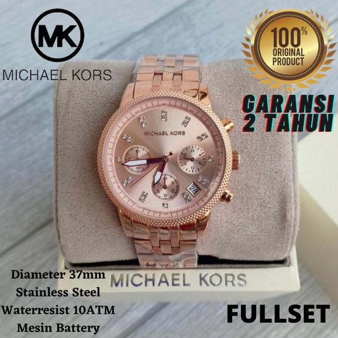 54. [Original] Jam Tangan Wanita Michael Kors Mk6077 Rosegold Original