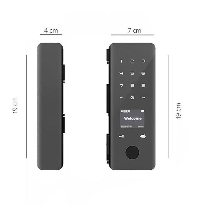 Smart Lock Pintu Kaca Sliding Pintu Geser With App Smart Door Lock
