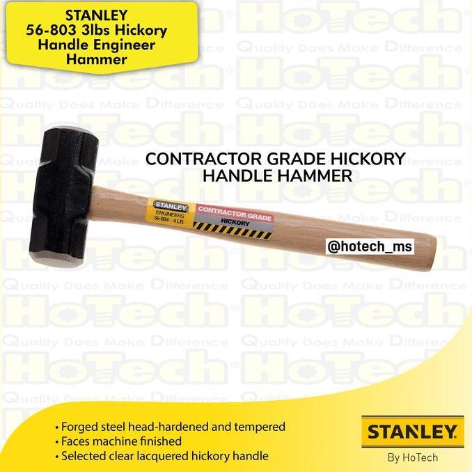 Ready STANLEY 56-803 Hickory Handle Enginer Hammer | Palu Tools