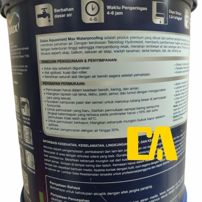 DULUX AQUASHIELD MAX WATERPROOFING EXTERIOR DAN INTERIOR 1KG
