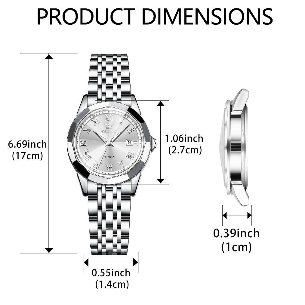 Wajib Punya Olevs Jam Tangan Couple Pasangan Anti Air Original 100% Analog Terbaru Aesthetic Couple 