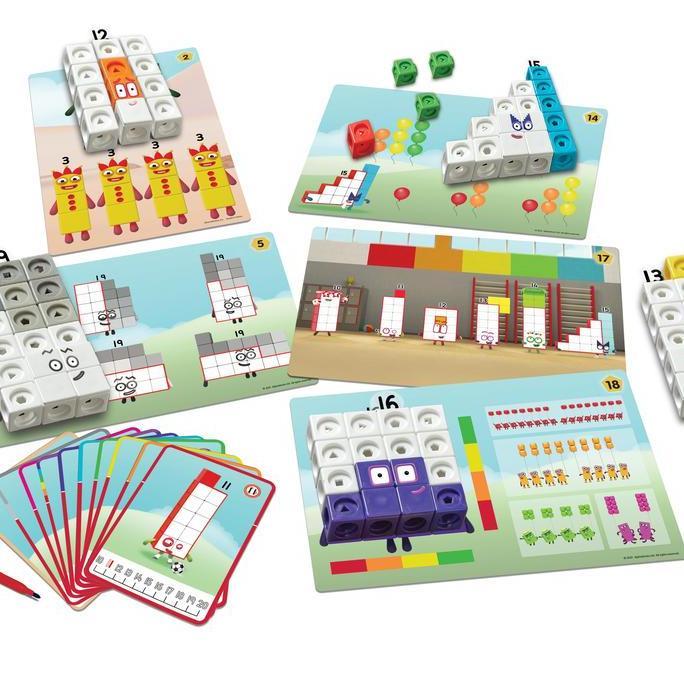 Hand2Mind Numberblocks MathLink Cubes 1120 Activity Set