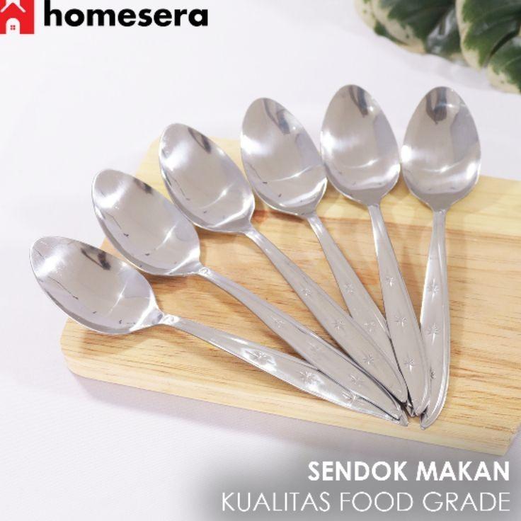 Sendok Stainless Doll ( 6 Biji ) | Sendok Makan | Sendok Stainless