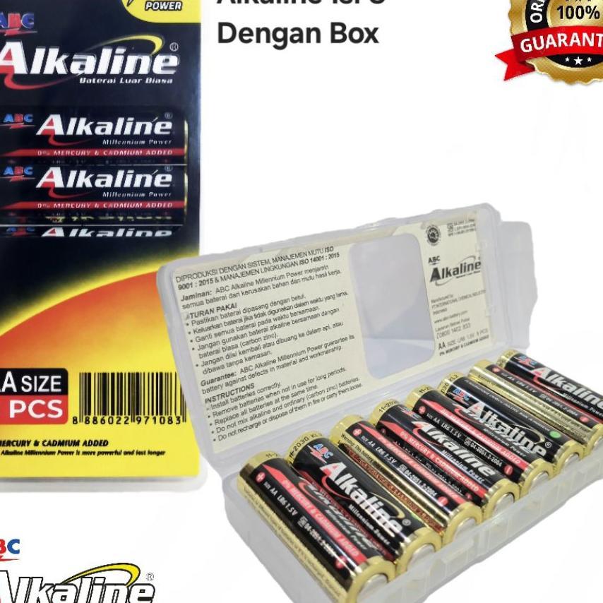 Baterai Alkaline Aa A2 Aaa A3 Isi 8 Packing Box