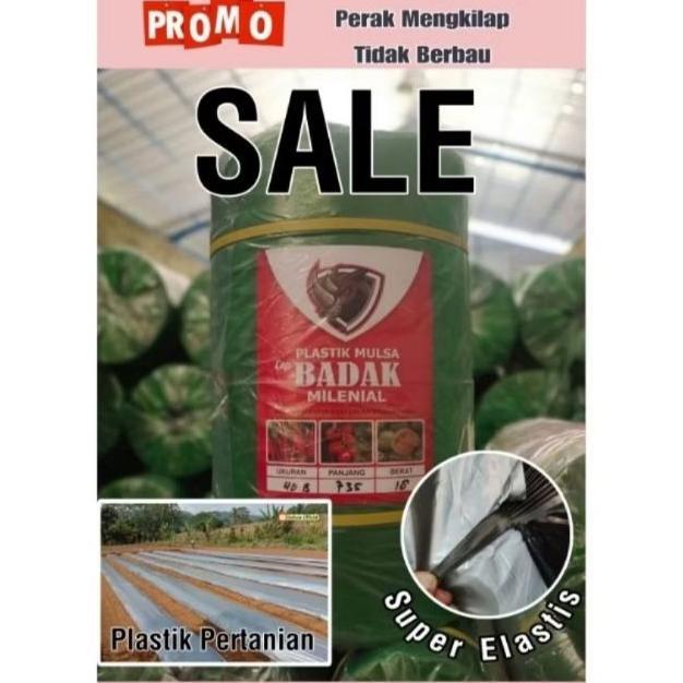 Plastik Mulsa Hitam Perak 10Kg Plastik Pertanian