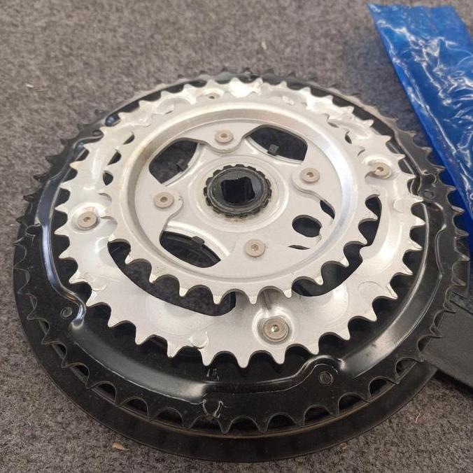 Crank sepeda Prowheel Taiwan Alloy 28/38/48T arm 170mm import