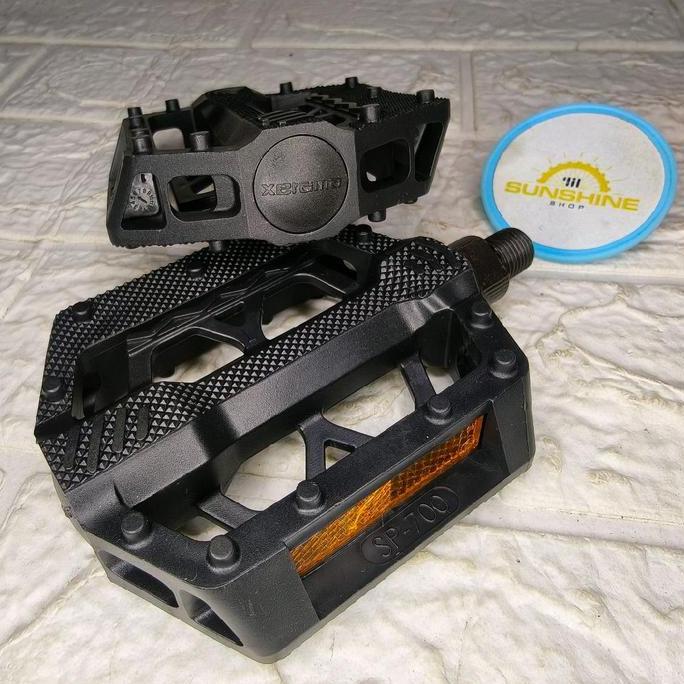 Pedal Drat As Kecil 1/2 SP-700 Black Sepeda BMX 18 Dan 20 Crank Gir Tengah BB USA As Terusan Langsun