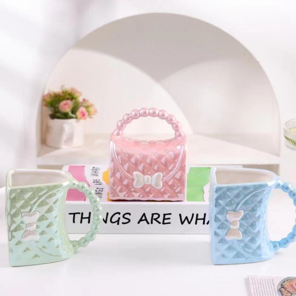 Mug Keramik Tas Mini Pita 360Ml Elegan