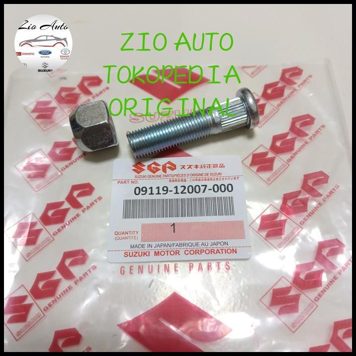 GRATIS ONGKIR HUB BAUT RODA BOLT MUR PANJANG SUZUKI BALENO ORIGINAL 