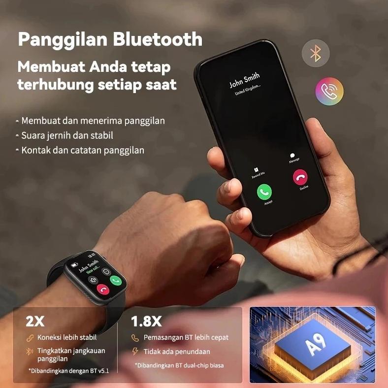 NEW {NEW}SAMSUNG Jam tangan smartwatch S11 Pro Max Smart Watch 2.3 Inci Layar Sentuh SmartWatch Blue