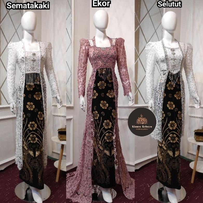 Diskon Kebaya Akad Brokat / Santili / Lace Pengantin Tanpa Payet (Kebaya Saja)