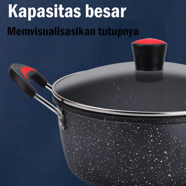 best deals panci kuah enamel 24cm / panci kuah / panci sup anti lengket