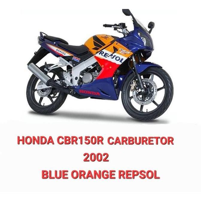 Ready 64230-KPP-900ZF : FAIRING PIPI ATAS KANAN BIRU DONGKER REPSOL CBR 150 R KARBU LAMA / COVER LAM