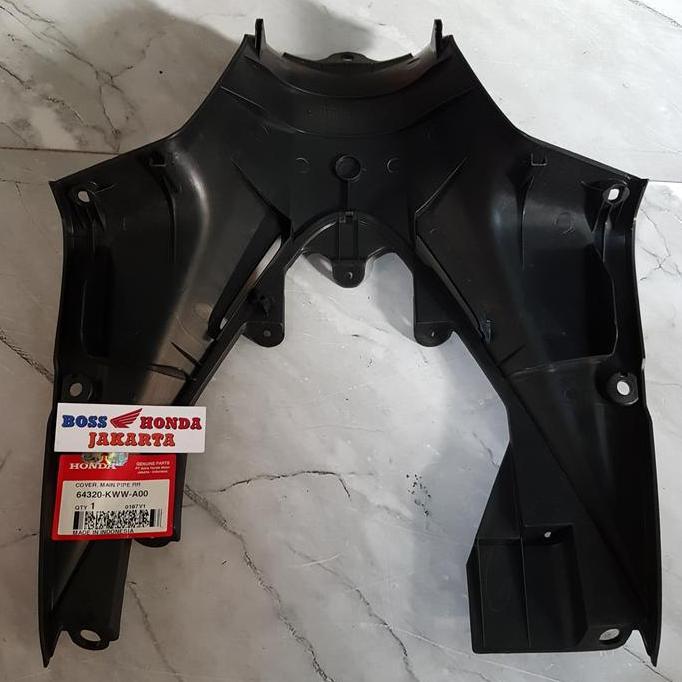 Ready SPAREPART REVO : 64320-KWW-A00 LEGSHIELD COVER TUTUP BODY TENGAH BAWAH KONTAK REVO ABSOLUTE / 