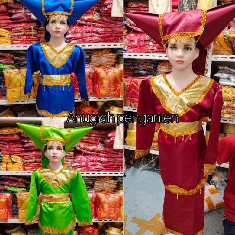 Diskon Baju Anak Perempuan Cewek Adat Padang Minang.