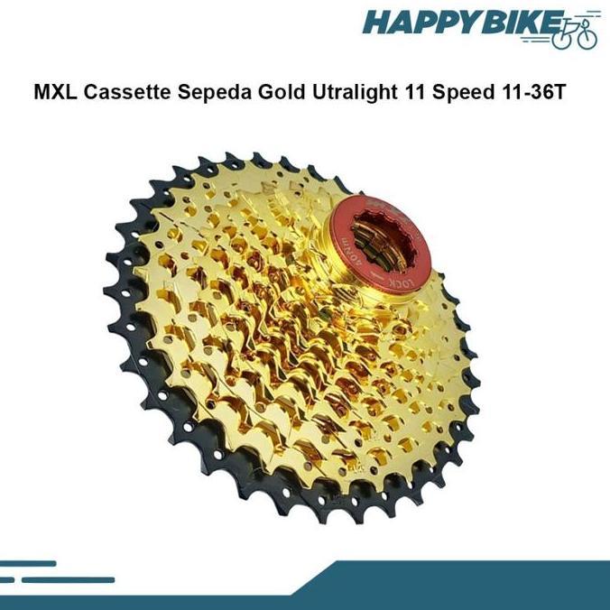 Sprocket Sepeda Mxl Cassette Gold 11 Speed 11 - 36T Mtb Road Bike