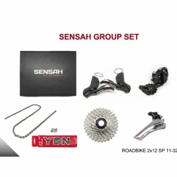 Sensah Group Set 12 Speed Road Bike Carbon Empire 2 X 12 Speed 11- 32T 2 X 12 Sp Sensah Empire