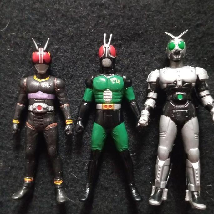 New  HG Gashapon 9 Cm Kamen Rider Black, Kamen Rider Black RX, Shadowmoon by Bandai