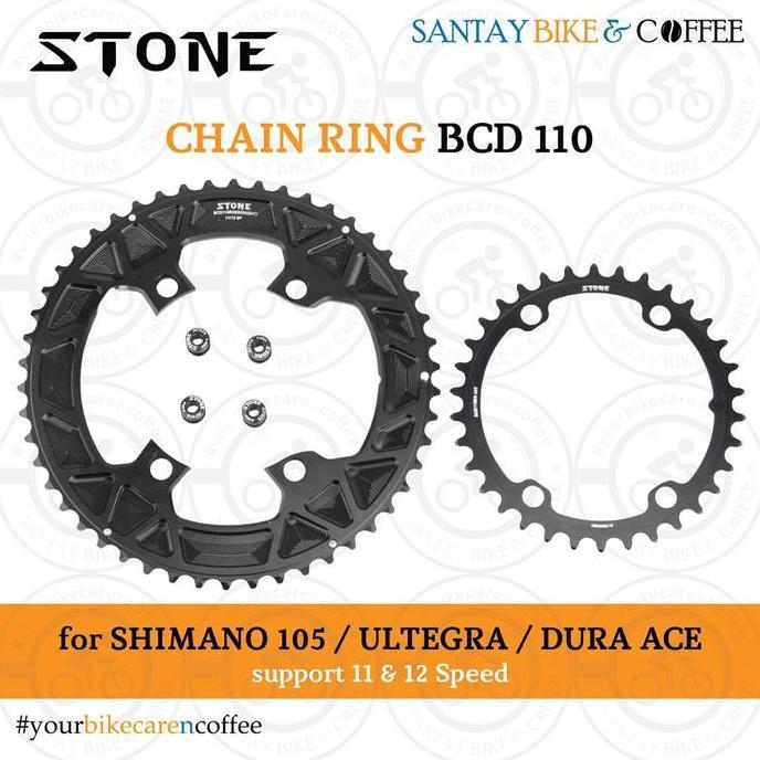 Stone Chainring Bcd 110 For Shimano 105 R7100 Ut R8100 Da R9200
